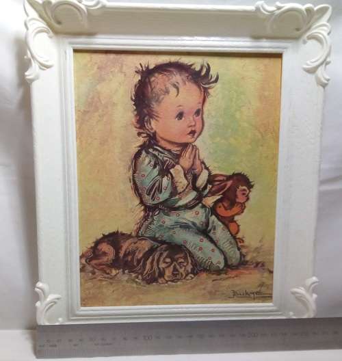 Vintage plastic framed prints Made in USA