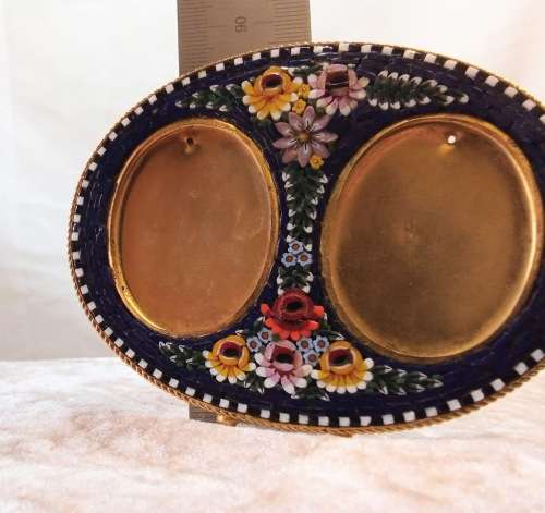 Vintage micro mosaic picture frame
