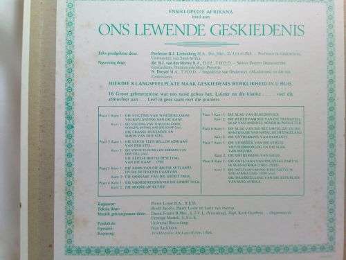 Ons lewende geskiedenis - 8 Langspeelplate