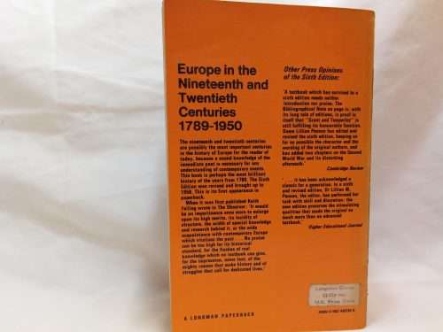 Europe in the nineteenth and twentieth centuries by Grant and Temperley
