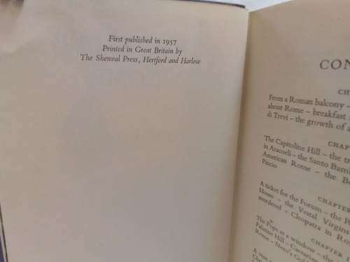 A traveller in Rome by HV Morton 1957
