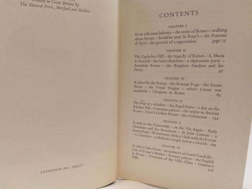A traveller in Rome by HV Morton 1957