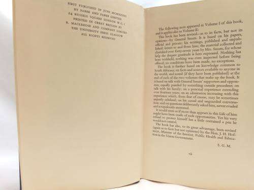 General Smuts by Sarah Gertrude Millin First edition 1936