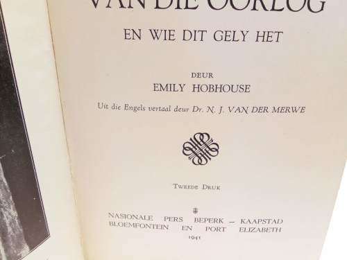 Die smarte van die oorlog deur Emily Hobhouse