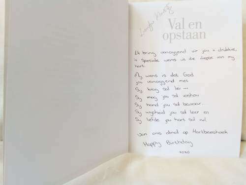 Val en opstaan deur Andries Enslin