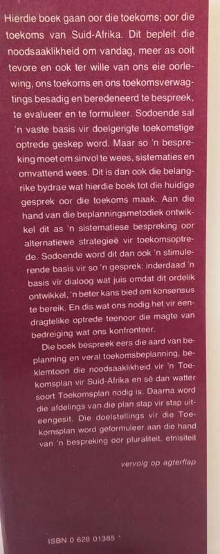 Toekoms plan Suid Afrika deur Roelf Botha (1978)
