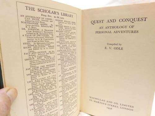 Quest and conquest compiled by EV Odle 1938