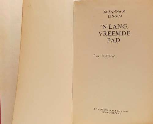 Lang vreemde pad deur Susanna M Lingua