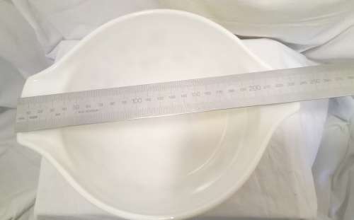 Vintage Pyrex dish `Gooseberry` Black on yellow