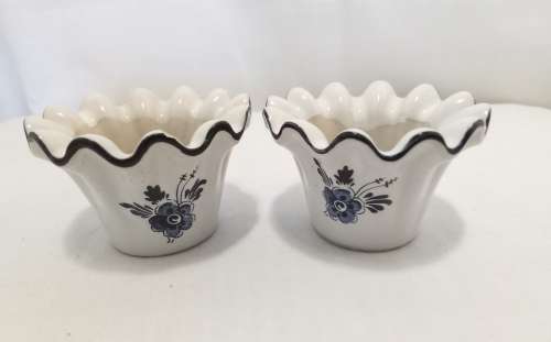 Tiny Delft candle holders