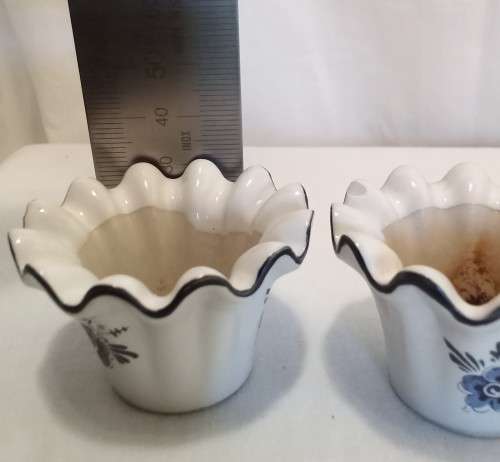 Tiny Delft candle holders