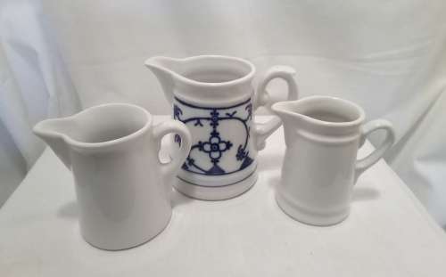 Three small vintage Dutch milk Jugs
