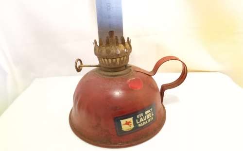 Small Vintage metal paraffin lamp base