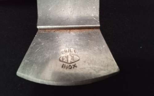 Vintage meat tenderizer/mallet with hatchet and wooden handle - Made in Italy
