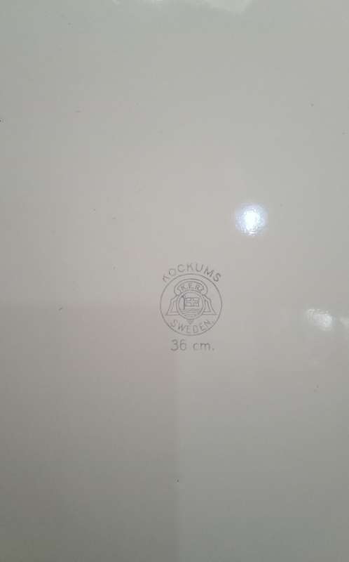 Enamel bed pan - made in Sweden