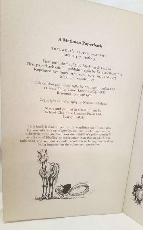 Thelwell`s Riding Academy by Norman Thelwell