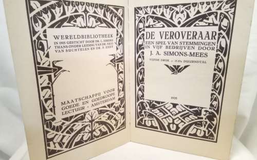 Die Veroveraar deur JA Simons-Mees 1935