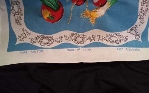 Vintage dish cloth Fruit basket