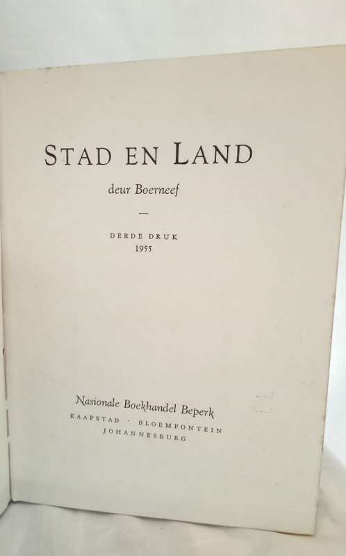 Stad En Land/ Boerneef 1955