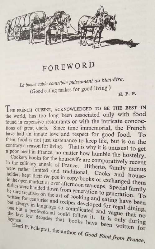 Good food from France by HP Pellaprat 1953