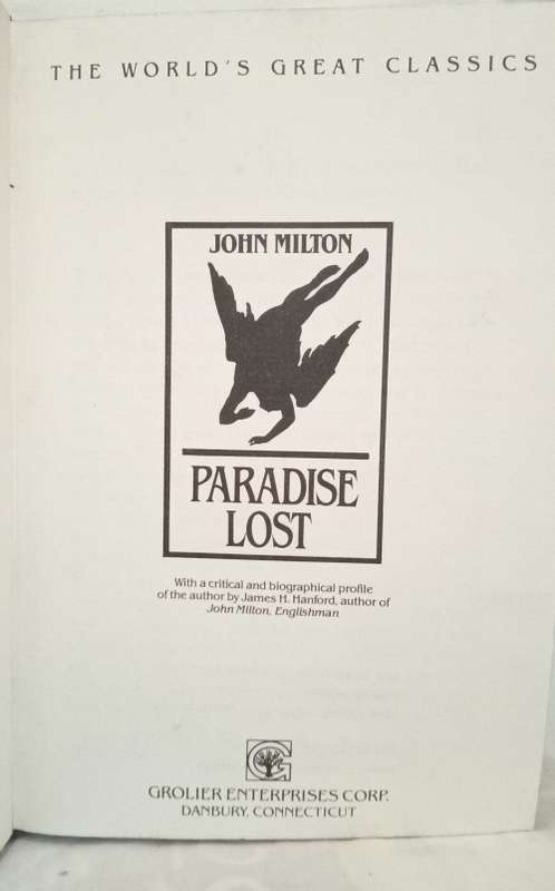 Paradise Lost by John Milton