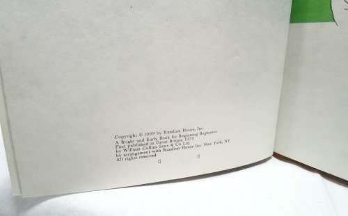 Hand, hand, fingers, thumb - First Edition 1970 (Dr Seuss bright and early books)