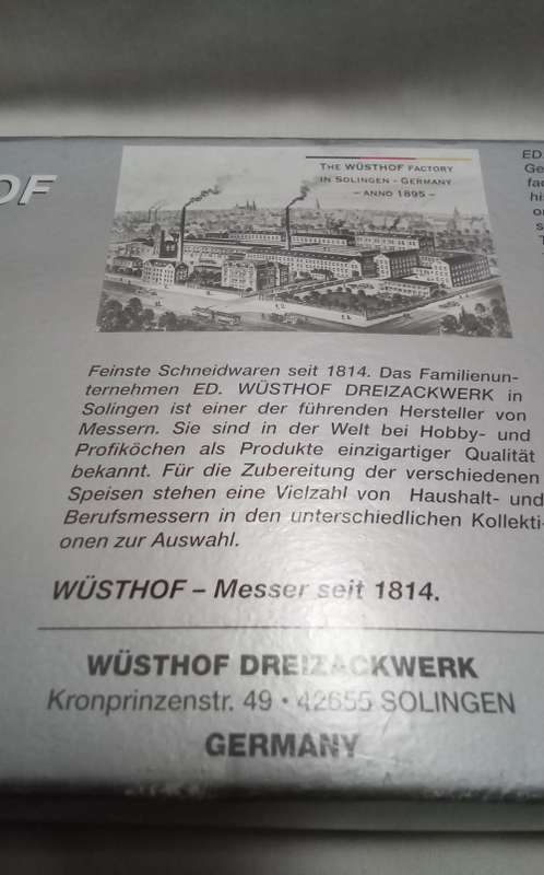Lovely Wusthof 20cm Cleaver - in original box