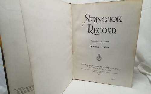 Spingbok record Wold War II