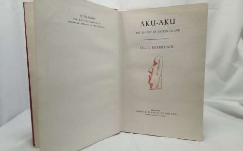 AKU AKU Thor Heyerdahl 1st Edition 1958 Easter Island
