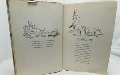 Aesop`s Fables by S. A. Handford  (Illustrated Junior Library) 1947