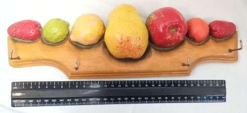 Beautiful Moulded dishcloth hanger with fruit