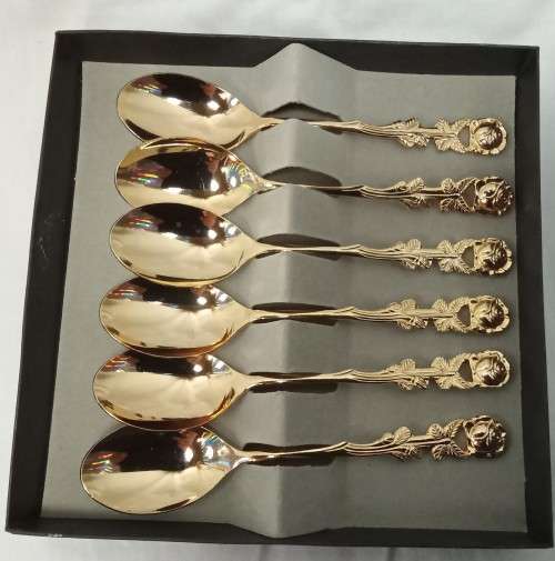 Eetrite 24k gold plated teaspoons in excellent condition