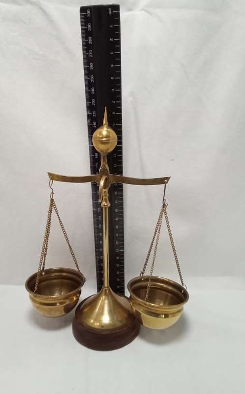 Brass justice scale - display only