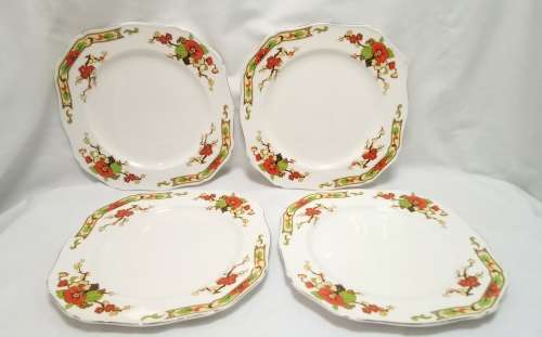Four stunning Alfred Meakin `Avalon` trio`s in excellent condition