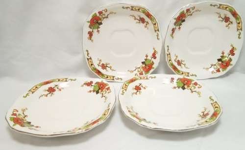 Four stunning Alfred Meakin `Avalon` trio`s in excellent condition