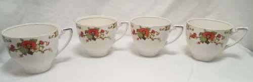 Four stunning Alfred Meakin `Avalon` trio`s in excellent condition