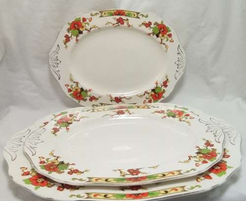 Three Alfred Meakin `Avalon` platters in excellent condition