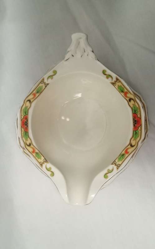 Stunning antique Alfred Meakin `Avalon` gravy boat with underplate - excellent condition