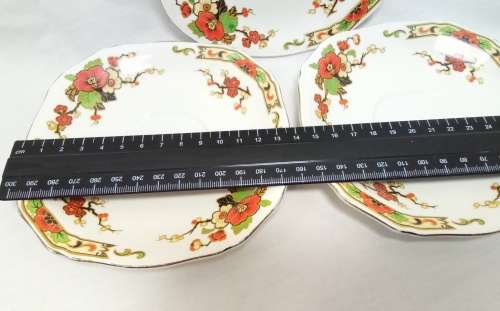 Three Alfred Meakin `Avalon` saucers