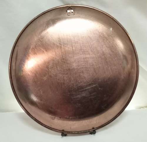 Vintage painted Copper plate 4 - Handmade in Greece
