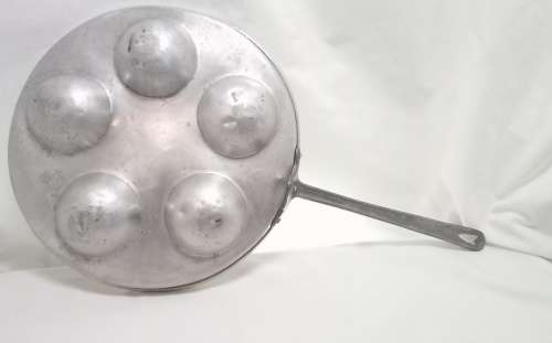 Vintage aluminium egg poacher insert