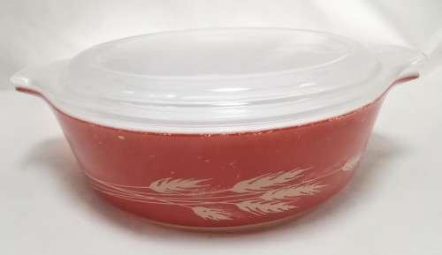 Vintage Pyrex - Autumn Wheat Casserole Dish - 471-B  500 ML
