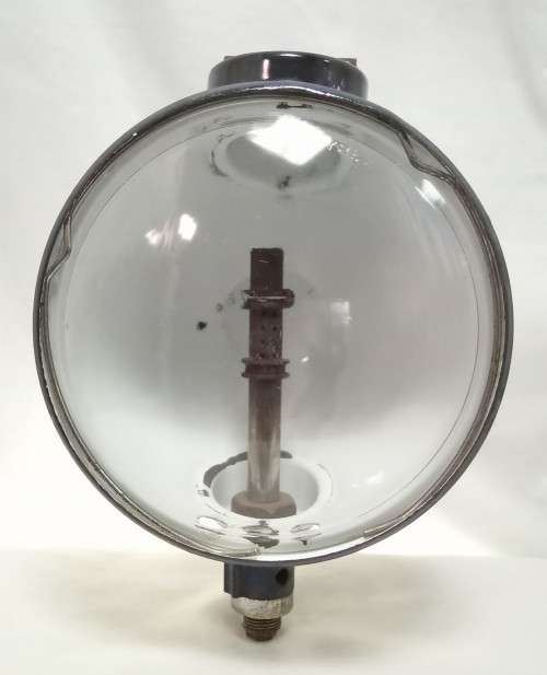 Vintage enamel Fisherman`s lamp light with Pyrex glass lens