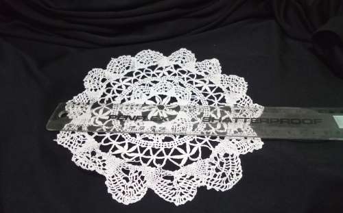 Exquisite Vintage crocheted round doily