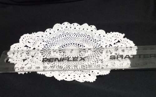 Probably the most exquisitely detailed Vintage crocheted oval doily I have!