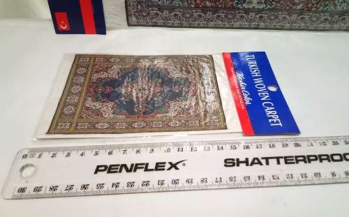 Two Turkish Souvenir `carpets`
