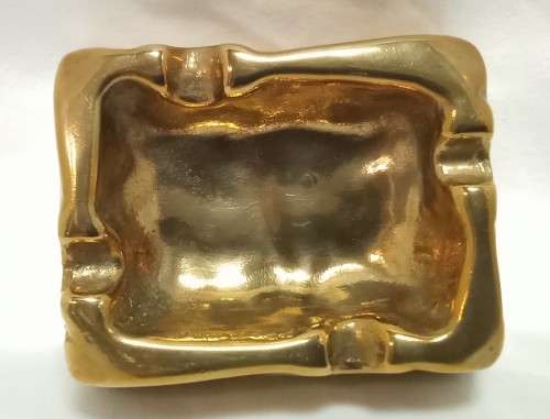 Lovely vintage solid brass ashtray