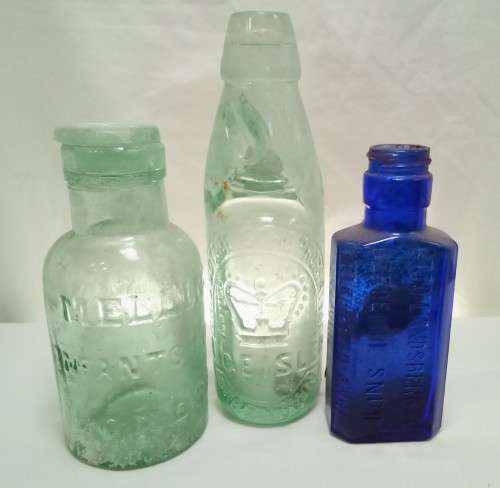 Lot of 3 vintage bottles