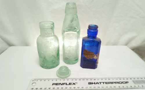 Lot of 3 vintage bottles