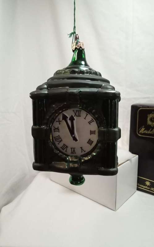 Marshall Field`s CLOCK Christmas decoration by Christopher Radko (1999)